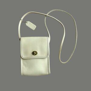 Vintage 90s Coach Scooter Turnlock Crossbody Bag